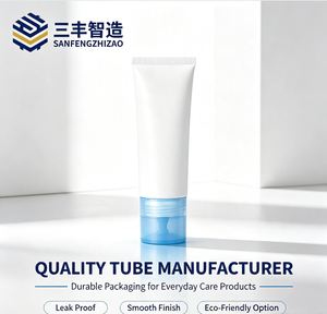 หลอดบีบเครื่องสำอางแบบกำหนดเอง หลอดพลาสติกนิ่ม PE ขนาดเส้นผ่านศูนย์กลาง 30 มม. พร้อมฝาเกลียว สำหรับบรรจุภัณฑ์เซรั่มบำรุงผิวหน้าและเส้นผม - Product Image 3