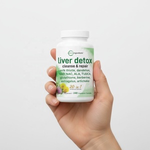 Micro Suplemento, Extracto Desintoxicante para el Hígado, Suplementos Dietéticos 240 Vegetarianos para Limpiar y Reparar - Product Image 3