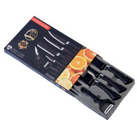 Top vendeur 6pcs ensemble de couteaux de cuisine multifonctionnels en acier inoxydable comprenant un éplucheur et un ensemble de couteaux