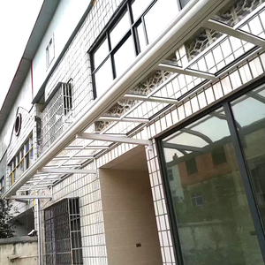 กันสาดโพลีคาร์บอเนตแผ่นกันสาดอลูมิเนียมกันฝนแบบทึบกันสาดกลางแจ้ง - Product Image 3