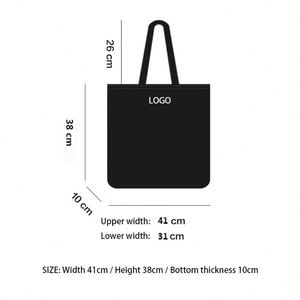 Sac fourre-tout vintage en toile délavée grande capacité avec fermeture éclair, sac à bandoulière unisexe style décontracté, sac de shopping tendance - Product Image 2