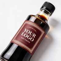 Étiquettes personnalisées pour sauce piquante, autocollantes, pour emballage alimentaire, étiquettes pour pots de sauce chili, résistantes à l'eau et à l'huile, autocollants avec logo