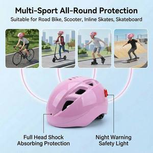 Demi-<span class=keywords><strong>casque</strong></span> pour enfants avec lunettes à verres amovibles pour le cyclisme et le patinage en ligne, matériau PCEPS, universel quatre saisons - Product Image 3