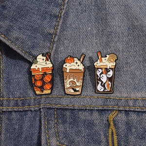 Wholesale Personalized Custom Design Your Own Logo Beverage Brooches Lapel Metal <b>Pins</b> <b>Badges</b> Clothing Accessories - Product Image 1