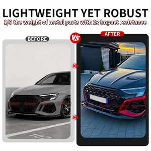 ลิ้นกันชนหน้าคาร์บอนไฟเบอร์สำหรับ Audi RS3 8Y รุ่น PAK น้ำหนักเบา ดีไซน์แอโรไดนามิก สปอยเลอร์หน้าทรงสปอร์ต - Product Image 3
