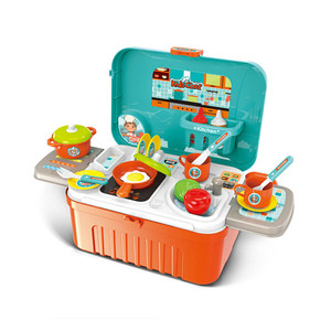 Jeu Maison Petit Chef Les Filles Font Semblant de Jouer Au Jeu De Cuisine Jouets Enfants Cuisine Set Jouets Avec Valise pack - Product Image 2