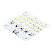 Panneau d'éclairage LED 5730 SMD 5V 430mA~470mA blanc, micro USB, lampe de nuit d'urgence mobile USB