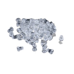 Soportes transparentes para pendientes en forma de bala, de silicona antideslizante para la fabricación de pendientes RD 08 - Product Image 4