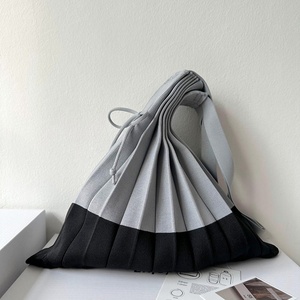 Bolso de Hombro Tejido Colorido de Nuevo Diseño, Bolso de Mano Plegable Portátil para Mujer, Fácil de Llevar, Bolso de Compras - Product Image 6