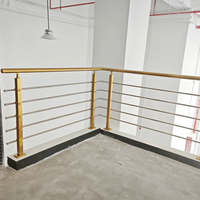 Tube carré en acier inoxydable 304 pour main courante, diamètre 1,5 et 2 pouces, design moderne, non soudé, pour escalier, balcon, terrasse