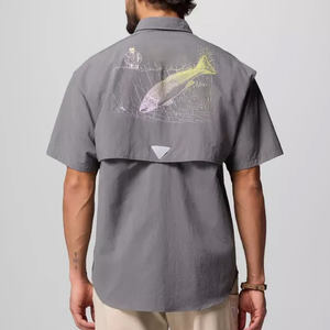 Camisa de pesca perforada con botones, diseño de vaquera, personaliza tu propio logo de pez, UPF50 Guatemala, con logo, camisa de pesca con botones. - Product Image 2