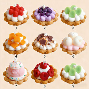 LANJO Fruit Cream Dessert Shaped Scented <b>Candles</b> Cute Novelty Aroma Low MOQ <b>Candle</b> for Home Decorations Gifts - Product Image 6