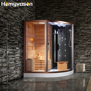 Sauna à vapeur en bois de pruche à la mode de luxe, design de salle, sauna intérieur sec et humide pour 1 personne, très populaire, pas cher - Product Image 2