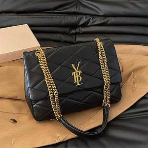 Bolso Bandolera Cuadrado para Mujer, Venta Directa de Fábrica, con Cadena, Color Puro, Verano, Impermeable y Antirrobo - Product Image 1