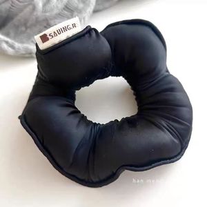 Chouchous en satin uni très vendus, épaisses et rembourrées en éponge, style coussin, pour femmes, accessoires et bandeaux pour cheveux de nuit - Product Image 4