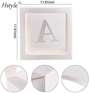 4PCS <strong>Balloon</strong> <strong>Box</strong> for Baby Shower Decorations Decorative <strong>Box</strong> With Letters BABY for Gender Reveal Birthday Party Decor BA050 - Product Image 4