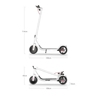 36โวลต์7.8Ah จีนขายส่งที่กำหนดเอง OEM พับ M365ผู้ใหญ่สองล้อ12กิโลกรัมแบบพกพามินิยืนขึ้นสกู๊ตเตอร์ไฟฟ้า