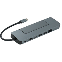 Многофункциональная док-станция USB-C 9-в-1, корпус для M.2 SSD, USB-хаб NVMe-SATA и расширительные возможности
