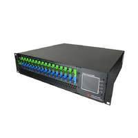 2U kararlı 16 32 port PON CATV EDFA 1310 1490 1550 WDM birleştirici optik amplifikatör PON EDFA