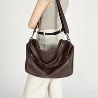 Nouveau Sac Fourre-tout Grande Capacité en Cuir Véritable à Fermeture Éclair Style Européen et Américain pour Femme – Collection Été 2026
