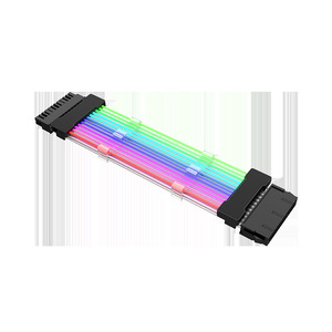 Motherboard 24-Pin <b>Power</b> Supply Extension <b>Cable</b> With 8-Pin And 3-Pin Argb Sync For <b>Pc</b> Building - Product Image 5