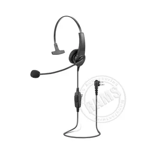 Twee manier radio licht gewicht headset met flexibele microfoon & inline PTT