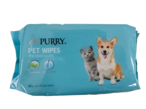 PURRY <span class=keywords><strong>Pet</strong></span> Grooming Wipes para perros y gatos Toallitas sin perfume 80PCs - Product Image 4