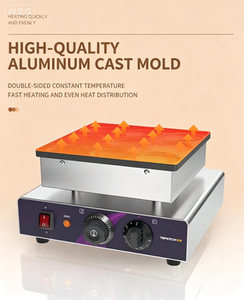 เครื่องทำมัฟฟินอะลูมิเนียมหล่อสเตนเลสสตีลที่มีค่าการนำความร้อนสูง เครื่องทำวาฟเฟิล อุปกรณ์ทำมัฟฟินฟักทองเชิงพาณิชย์ - Product Image 2