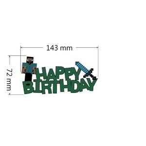 Nouveauté transfrontalière : Bannières décoratives en papier sur le thème des jeux de dessins animés pour fêtes d'<span class=keywords><strong>anniversaire</strong></span> d'enfants - Product Image 4