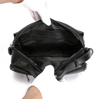 Tas Selempang Pria Multifungsi Kulit PU Berkualitas Tinggi Desain Fashionable, Tas Bisnis, Dompet