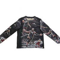 Pull décontracté pour homme ODM économique, élégant, en coton doux et respirant, collection printemps-automne, motif logo frontal