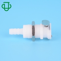 Raccord rapide à barbelure pour tuyau de beauté médicale, montage sur panneau, cloison étanche, 1/8\", 1/4\", 5/16\", 3/8\", raccord rapide à barbelure, connecteur de tuyau