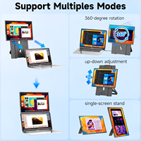 Layar Ekstensi Laptop Terbaru 16" FHD 1200P IPS Monitor Portabel 360 ° Monitor Ganda Portabel yang Dapat Diputar dan Dilepas untuk Laptop