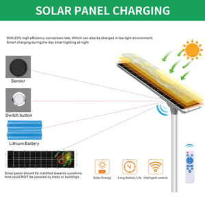 <span class=keywords><strong>Farola</strong></span> Solar LED Todo en Uno de Gran Volumen y Alta Rentabilidad con Batería Lifepo4 para Carreteras Principales - Product Image 4