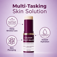 Bâtonnet Cosmétique Anti-Âge Portable Multi-Baume au Calcium pour Soin de la Peau, Lissant la Texture et Atténuant les Rides, Vente en Gros, Marque Privée
