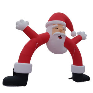Xinmao 8*4 <strong>Christmas</strong> Advertising <strong>Inflatable</strong> Arch Decoration Santa Claus PVC Tarpaulin - Product Image 1