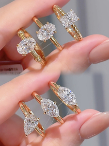 Livraison rapide, bague de fiançailles, de mariage, d'anniversaire et de fête en diamant cultivé en laboratoire certifié IGI, bijoux de mode pour femmes - Product Image 4