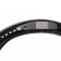 Volant en fibre de carbone pour BMW E90 Série 3 avec perles de lampe LED