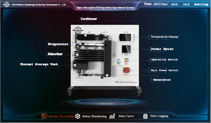 Sistema de Refrigeración por Absorción de Vapor, Simulador Visual de Tuberías Internas para <span class=keywords><strong>Clases</strong></span> de Demostración del Principio del Ciclo de Refrigeración - Product Image 3