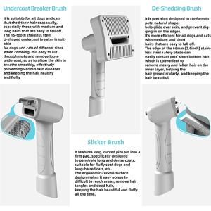 Kit de toilettage pour animaux Shernbao SMD-C, <span class=keywords><strong>Brosse</strong></span> à poils professionnelle pour aspirateurs Dyson Shark - Product Image 6