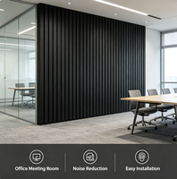 Panneau acoustique en bois MDF ignifuge, design européen moderne, vente en gros d'usine, isolation phonique pour la décoration des murs et des plafonds
