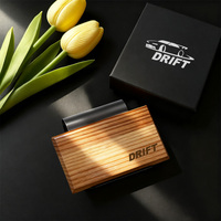 Diffuseur de parfum en bois pour pare-soleil de voiture, clip désodorisant, savonnette, logo personnalisé pour l'intérieur du véhicule