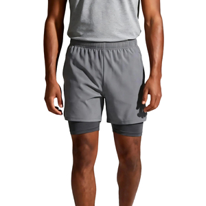 Shorts de sport pour homme, séchage rapide, légers, respirants, avec poches latérales, broderie et impression réfléchissante. - Product Image 1