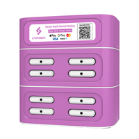 Station de partage de batteries externes à 8 emplacements, batteries externes de location, partage de batteries externes, 5000 mAh, restaurant