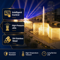 Fuente Musical Profesional para Exteriores con Diseño Personalizado, Espectáculo de Luces LED DMX512, Decoración Acuática para Parques, Plazas y Lagos