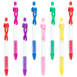 Hot Sell Cheap Custom Recycled Plastic Ballpoint Pen Bowknot Pen Clip Promotional Plastic Ball Pen With Custom Logo