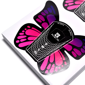 KADS 100Pcs Butterfly <b>Nail</b> Art Forms Paper <b>Nail</b> <b>Extension</b> Guides with Size Markers for Acrylic Gel Manicure Salon DIY Tool - Product Image 4