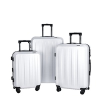 Valise rigide en polycarbonate Leavsesking, nouvelle arrivée, 20/24/28 pouces, 4 roues pivotantes, serrure TSA, légère, valise de voyage