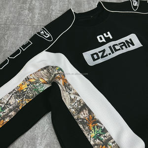 Bulk Premium <b>Y2K</b> Style Embroidered logo <b>Shirt</b> Custom Streetwear Oversized Heavyweight T-<b>shirt</b> Boxy Waffle Long Sleeve t <b>Shirt</b> - Product Image 5