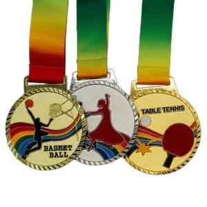 Medaglie di arrampicata in montagna con sci in metallo Premio di pallacanestro maratona pronta corsa di natale medaglie di corsa in metallo medaglia d'oro - Product Image 2